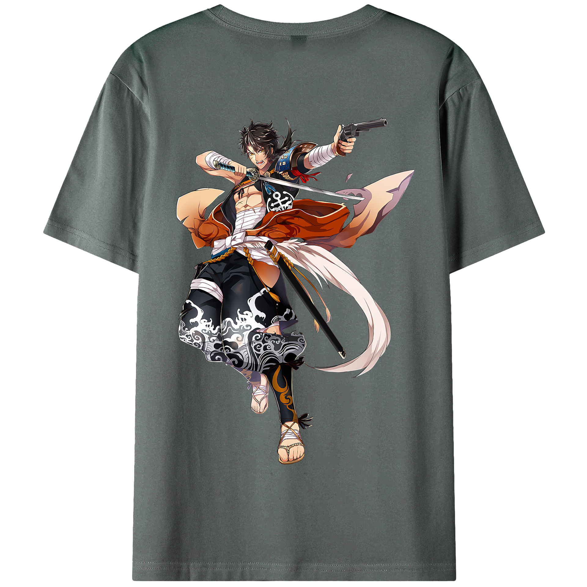 （画像用） 刀剣乱舞 Touken Ranbu 綿100％半袖Tシャツ（背面プリント）